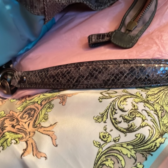 Coach Limited Edition Snakeskin 🐍Embossed Leather Bag⚠️FIRM⚠️ - Picture 15 of 16